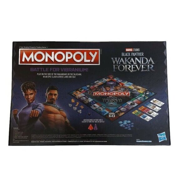Monopoly Marvel Black Panther WAKANDA FOREVER Edition Hasbro F5405 Sealed - Picture 2 of 4